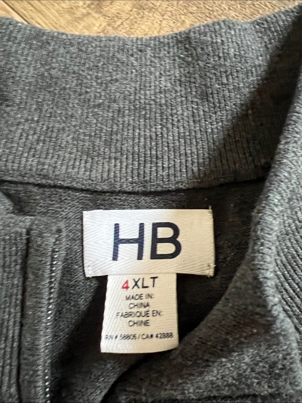 Men's Charcoal Zip-Neck Sweater - Lightweight Everyday Layer - Picture 2 of 3